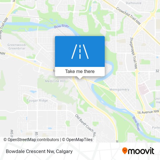 Bowdale Crescent Nw map