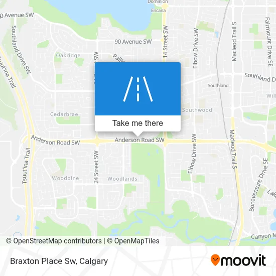 Braxton Place Sw map