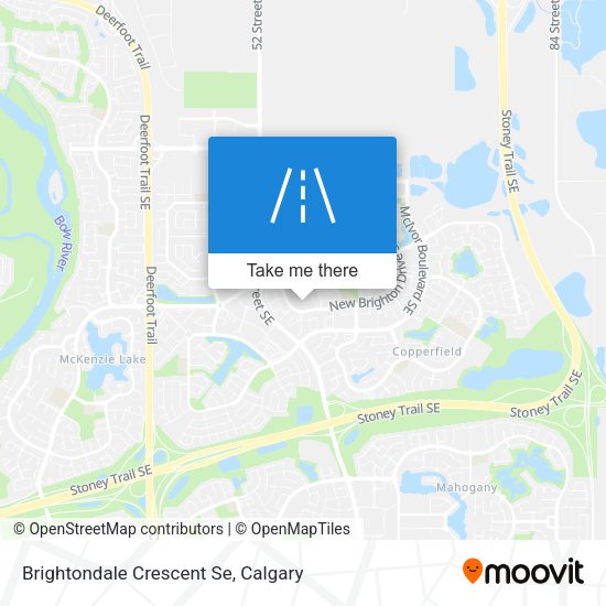 Brightondale Crescent Se map