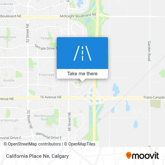 California Place Ne map