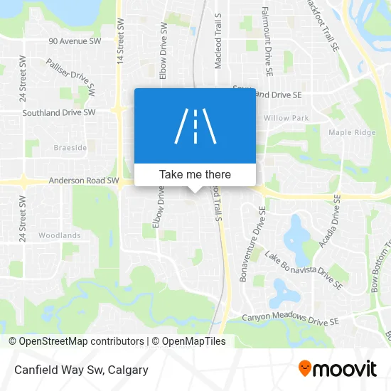 Canfield Way Sw map