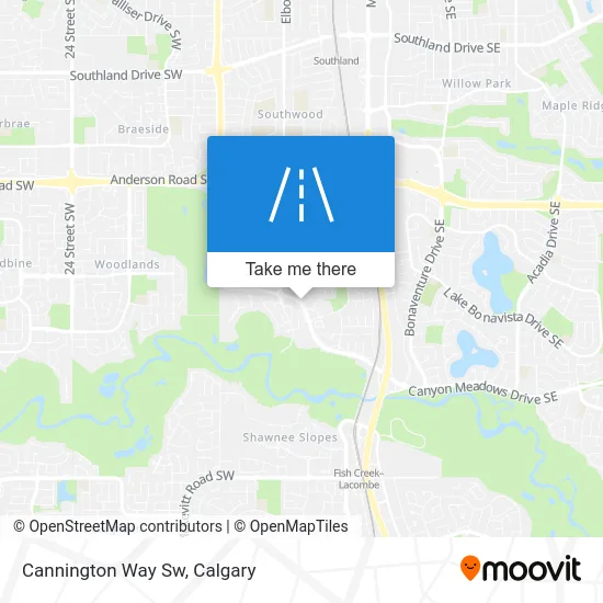 Cannington Way Sw map