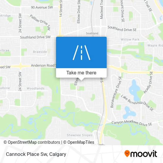 Cannock Place Sw map
