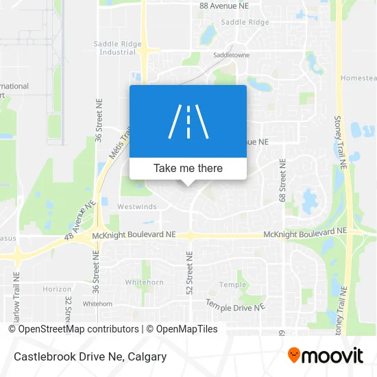 Castlebrook Drive Ne map