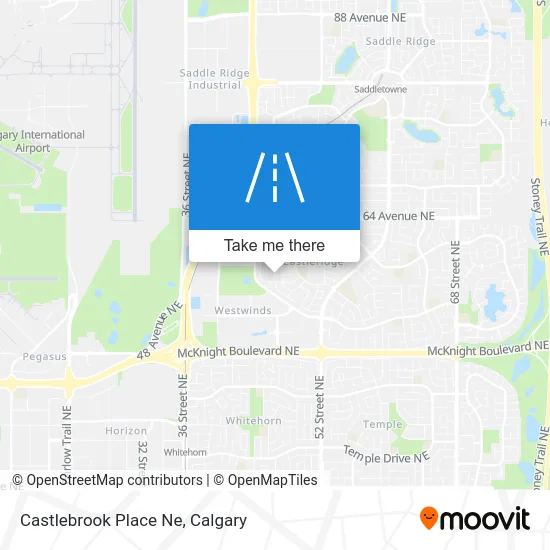 Castlebrook Place Ne map