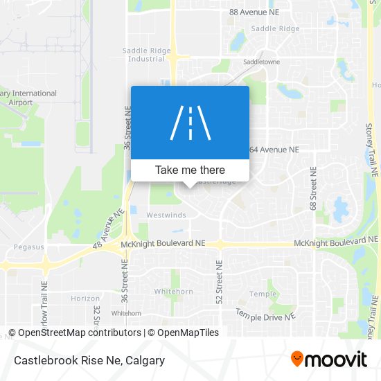 Castlebrook Rise Ne map