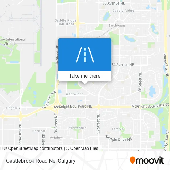 Castlebrook Road Ne map