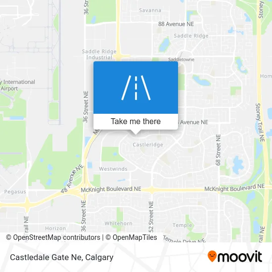 Castledale Gate Ne map