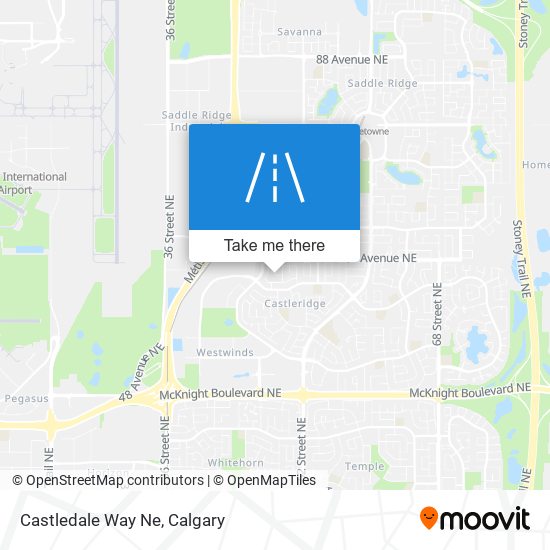 Castledale Way Ne map