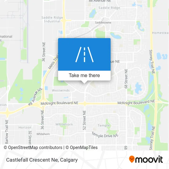 Castlefall Crescent Ne map