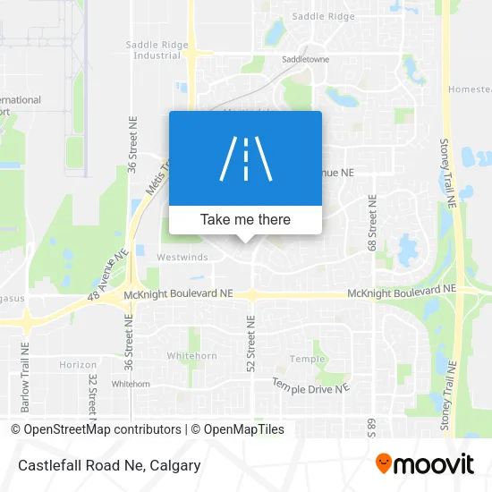 Castlefall Road Ne map