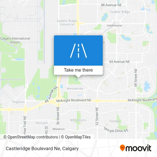 Castleridge Boulevard Ne map