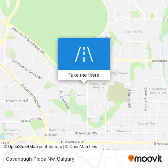 Cavanaugh Place Nw map