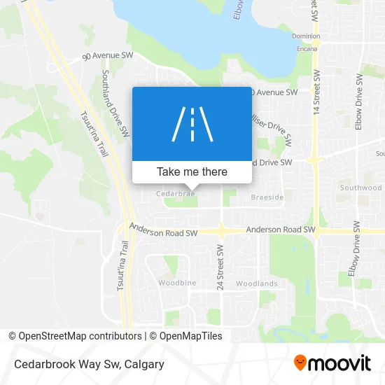 Cedarbrook Way Sw map