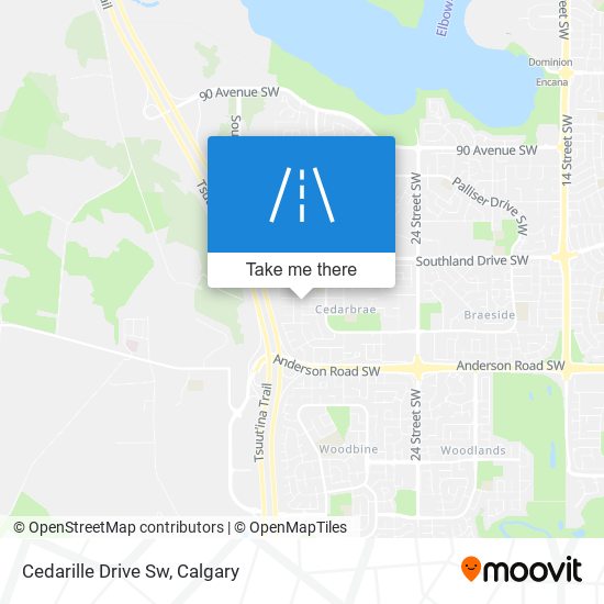 Cedarille Drive Sw map