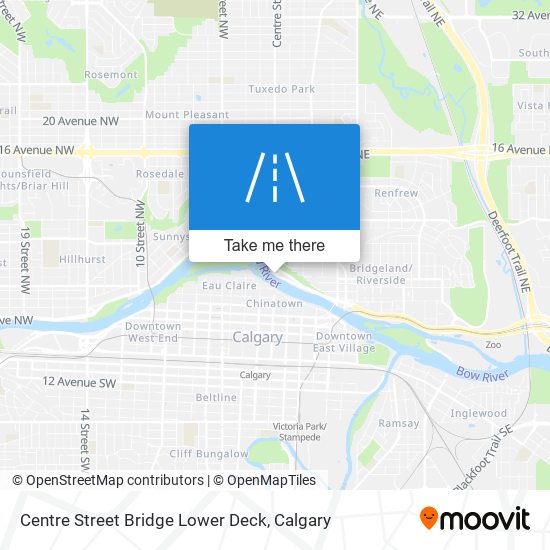 Centre Street Bridge Lower Deck plan