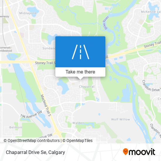 Chaparral Drive Se map