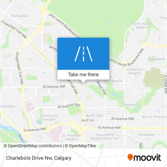 Charlebois Drive Nw map