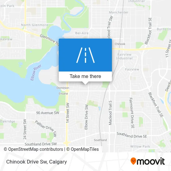 Chinook Drive Sw map