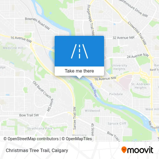 Christmas Tree Trail map