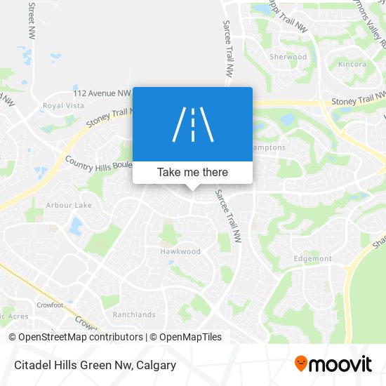 Citadel Hills Green Nw map