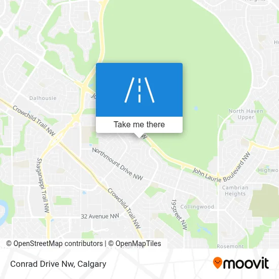 Conrad Drive Nw map