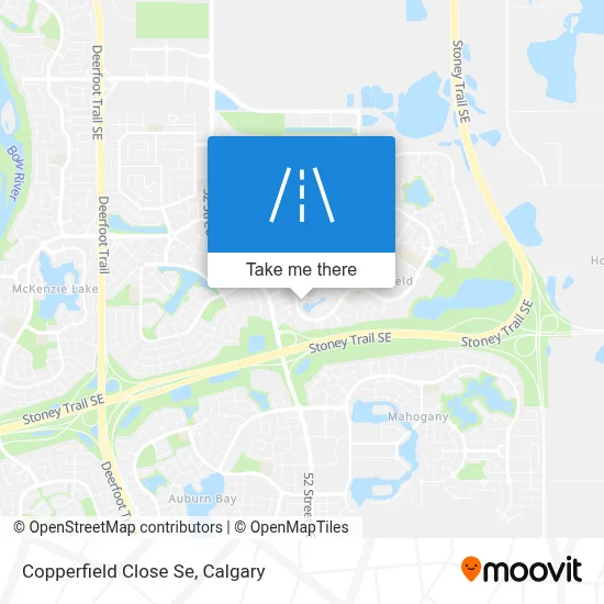 Copperfield Close Se map