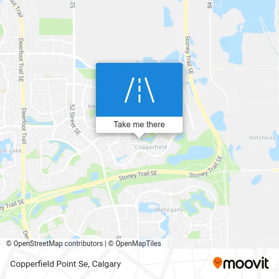 Copperfield Point Se map