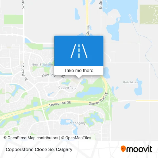 Copperstone Close Se map