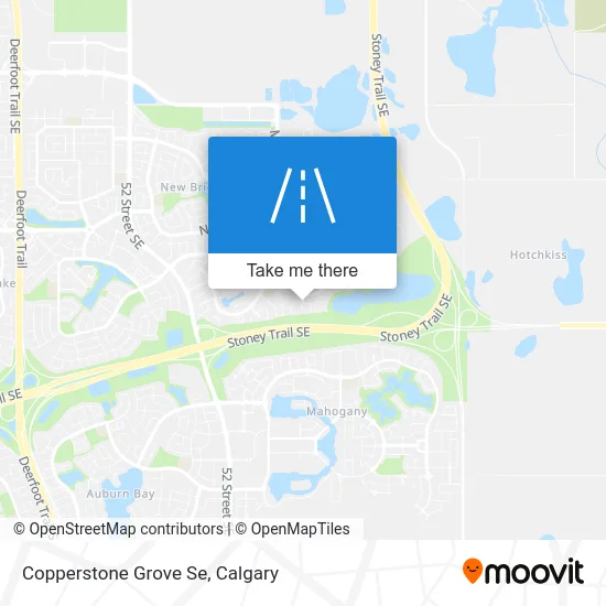 Copperstone Grove Se map