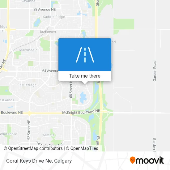 Coral Keys Drive Ne map