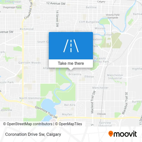 Coronation Drive Sw map