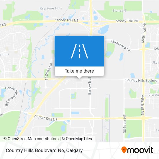 Country Hills Boulevard Ne plan