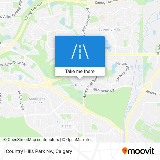 Country Hills Park Nw map
