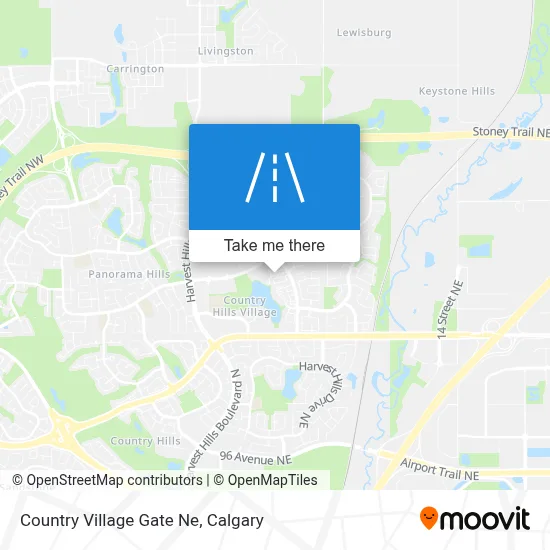 Country Village Gate Ne map