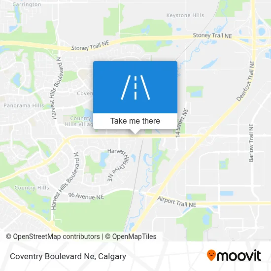 Coventry Boulevard Ne map