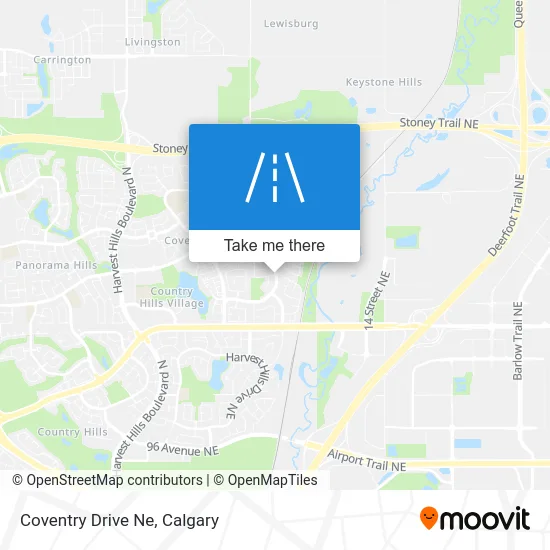 Coventry Drive Ne map