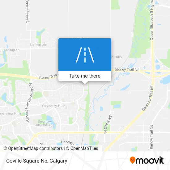 Coville Square Ne map