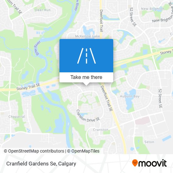 Cranfield Gardens Se map