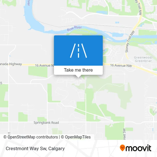 Crestmont Way Sw map