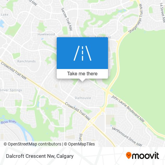 Dalcroft Crescent Nw map