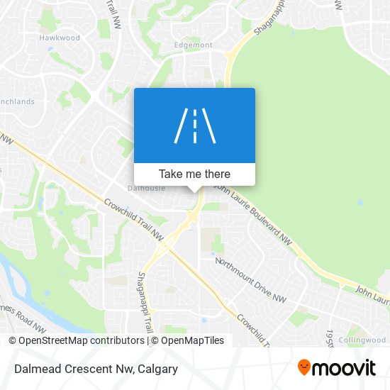 Dalmead Crescent Nw map