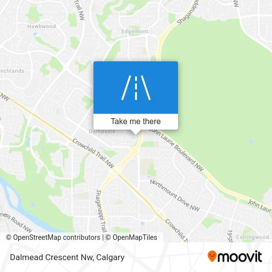 Dalmead Crescent Nw map