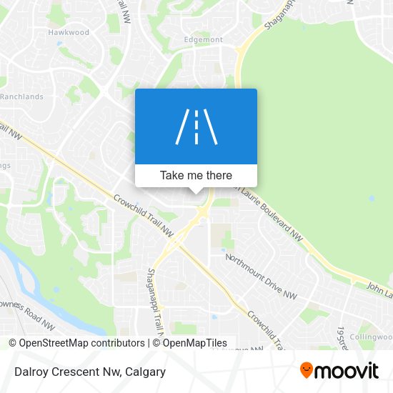 Dalroy Crescent Nw map