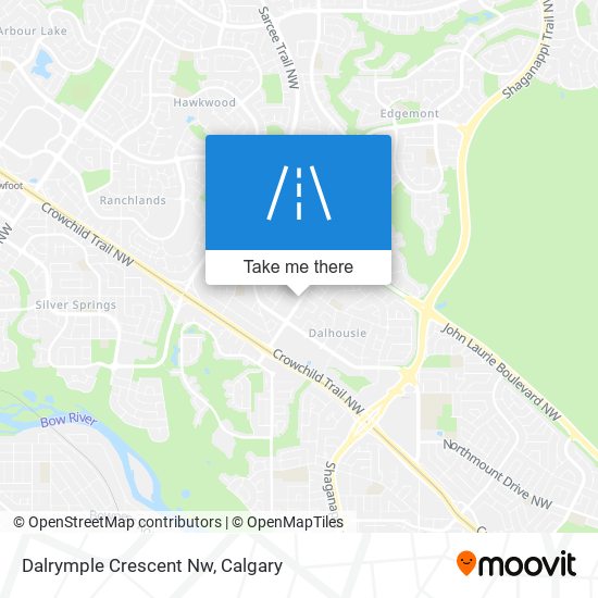 Dalrymple Crescent Nw map