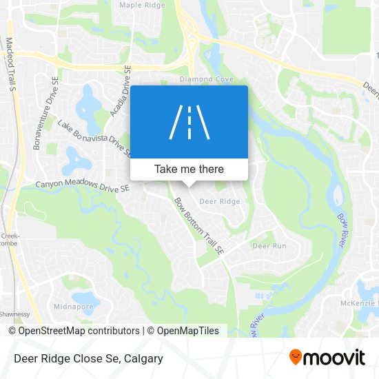 Deer Ridge Close Se map