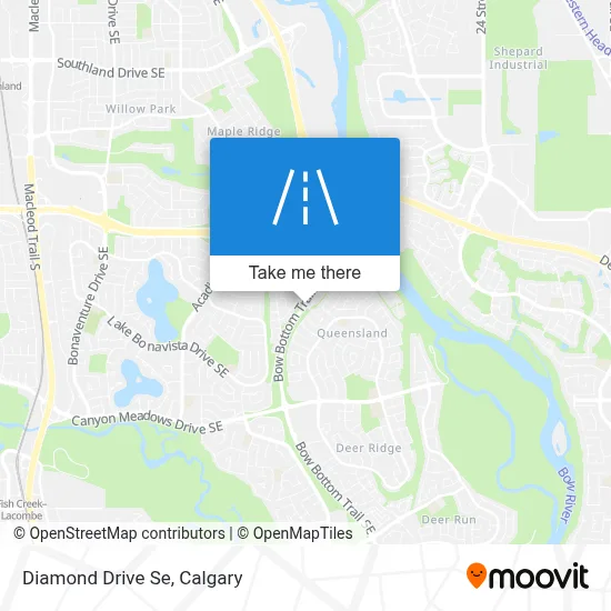 Diamond Drive Se map