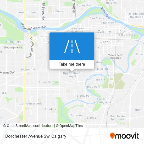 Dorchester Avenue Sw map