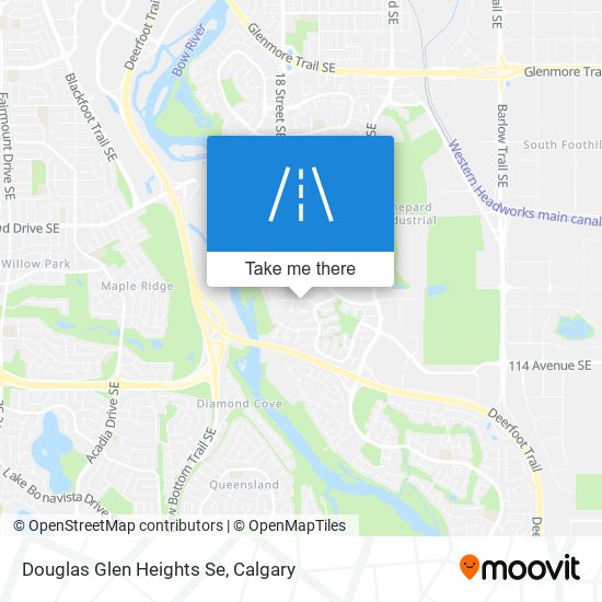 Douglas Glen Heights Se map