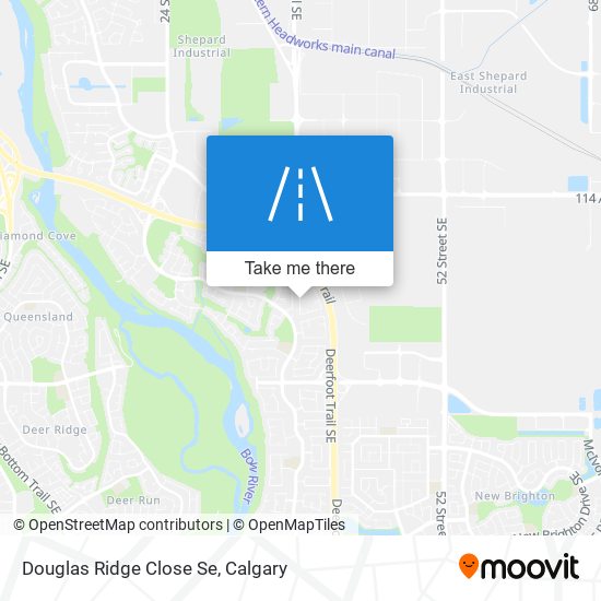 Douglas Ridge Close Se map